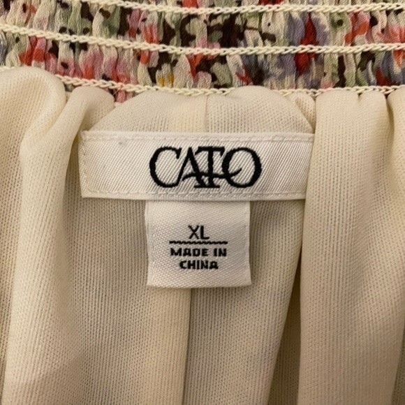 Cato Floral Wide Leg Flare Elastic Waist Dress or Casual Pants - Picture 12 of 16